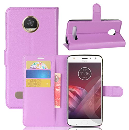 Manyip Funda Motorola Moto Z2 Play, Caja del teléfono del Cuero,Protector de Pantalla de Slim Case Estilo Billetera con Ranuras para Tarjetas, Soporte Plegable, Cierre Magnético