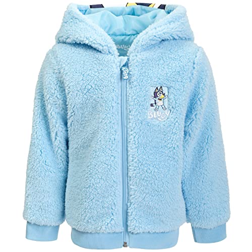 Bluey Cozy Sherpa Zip Up Cosplay Hoodie Toddler to Big Kid Sizes (2T - 10-12)4