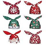 【Diseño navideño】 Las bolsas de regalo para fiestas tienen 6 patrones diferentes, se adaptan a la fiesta temática navideña, son lindas y animadas, y también le darán vida a tu fiesta.