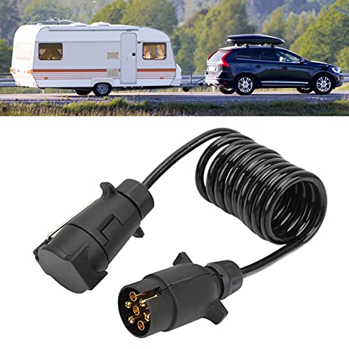 Plugue de reboque, 7 pinos conector de extensão de fio de reboque conector de cabo de alimentação pl