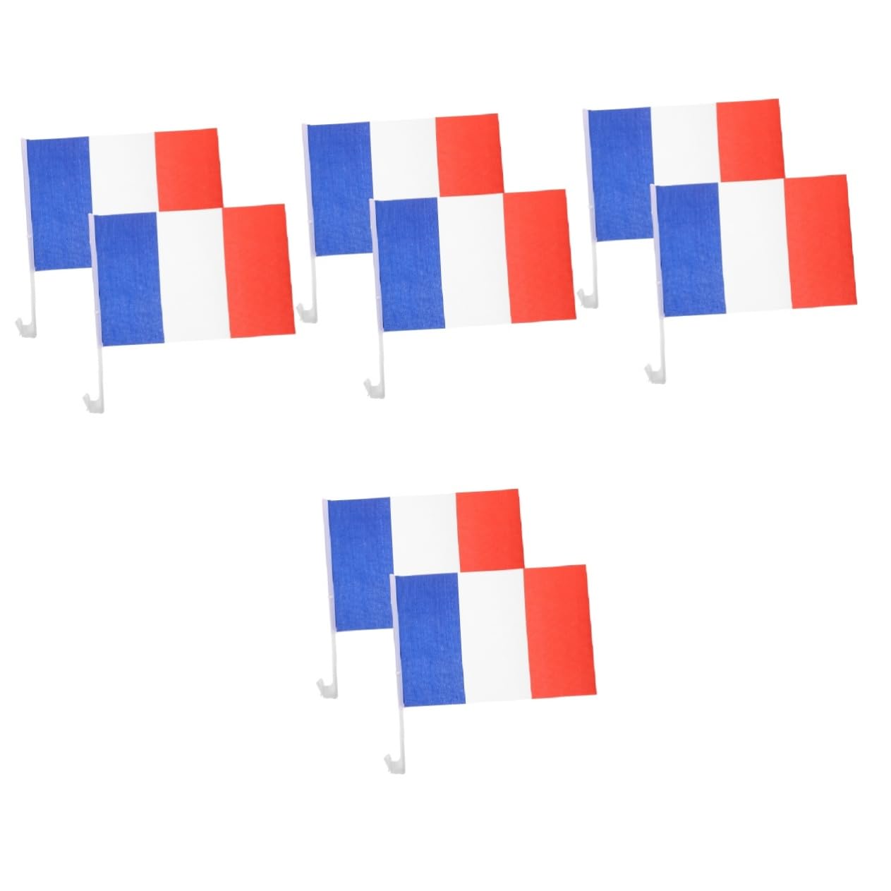 Bandera de Francia para coche PRETYZOOM pack de 8 unidades para ventanas