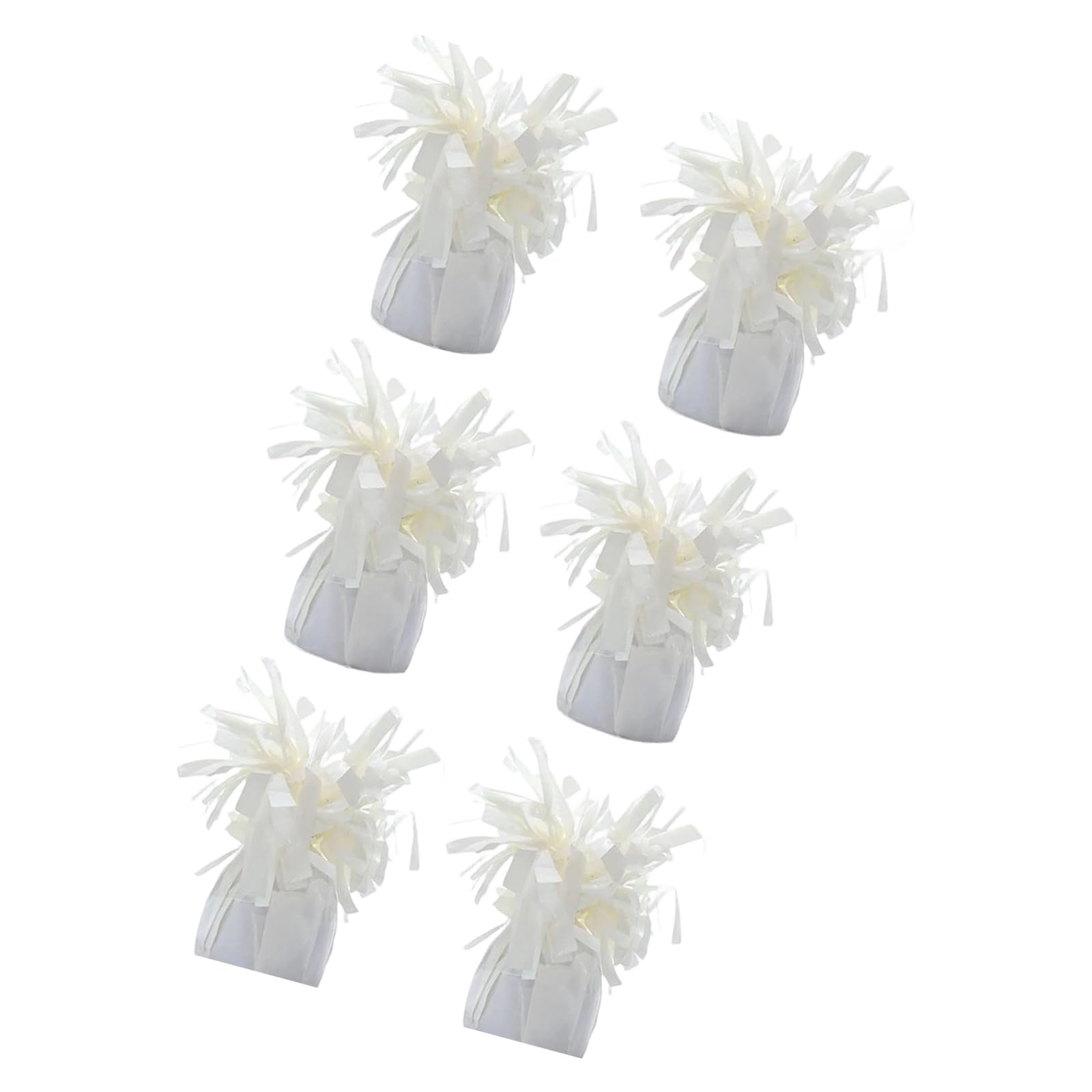 Meiliyizu 6Pcs Metallic Foil Balloon Weights Holder for Indoor Outdoor Celebrations Balloon Mooring Weights