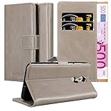 Cadorabo Funda Libro para ZTE AXON 7 Mini en MARRÓN Capuchino - Cubierta Proteccíon con Cierre Magnético, Tarjetero y Función de Suporte - Etui Case Cover Carcasa