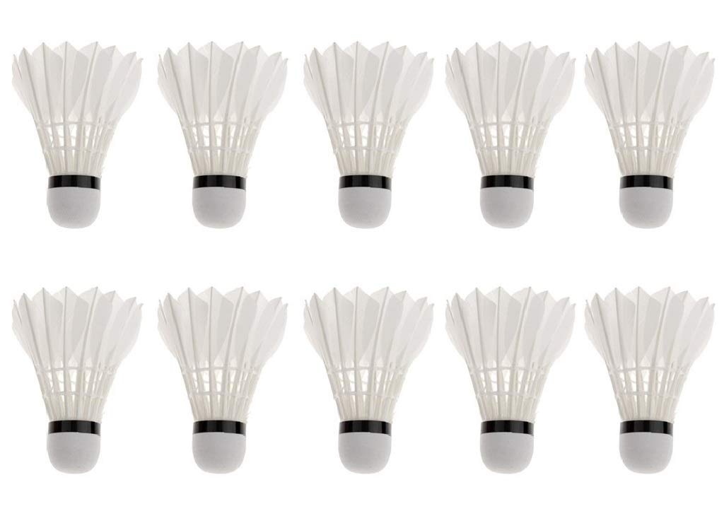 Tima A+2765 XXT Feather Shuttlecock, White (Pack of 10)