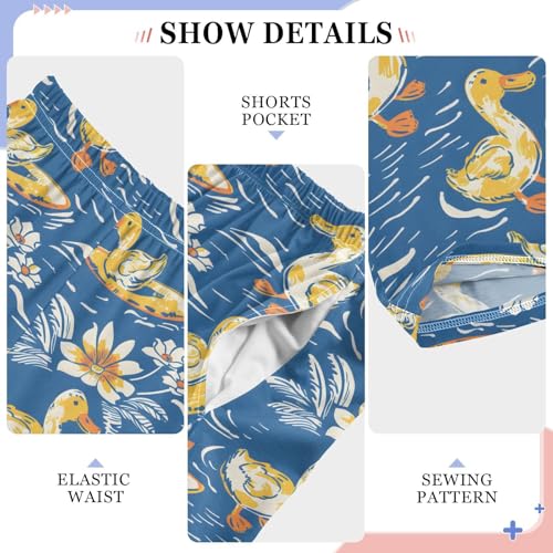 Pajama Pants Ducks Surfboard PJ Bottoms Sleepwear Lounge Sleep Pant with Pockets4