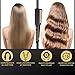 Professional Flat Iron Hair Straightener Plancha De Cabello Professional - Titanium Hair Iron Straightens Frizzy Hair Curls - Sleek Salon Hair Styling Tool - Lizze Supreme 1.5