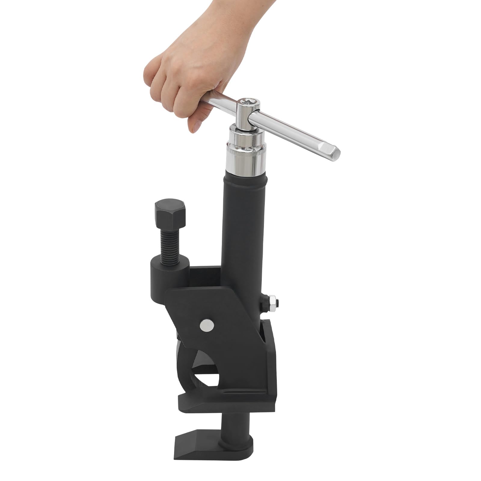 Desmontadora de neumáticos manual con compatibilidad de 38-42 pulgadas y estructura de acero para coche, camión, motocicleta, sin electricidad, 45 x 25 x 15 cm, manual negro