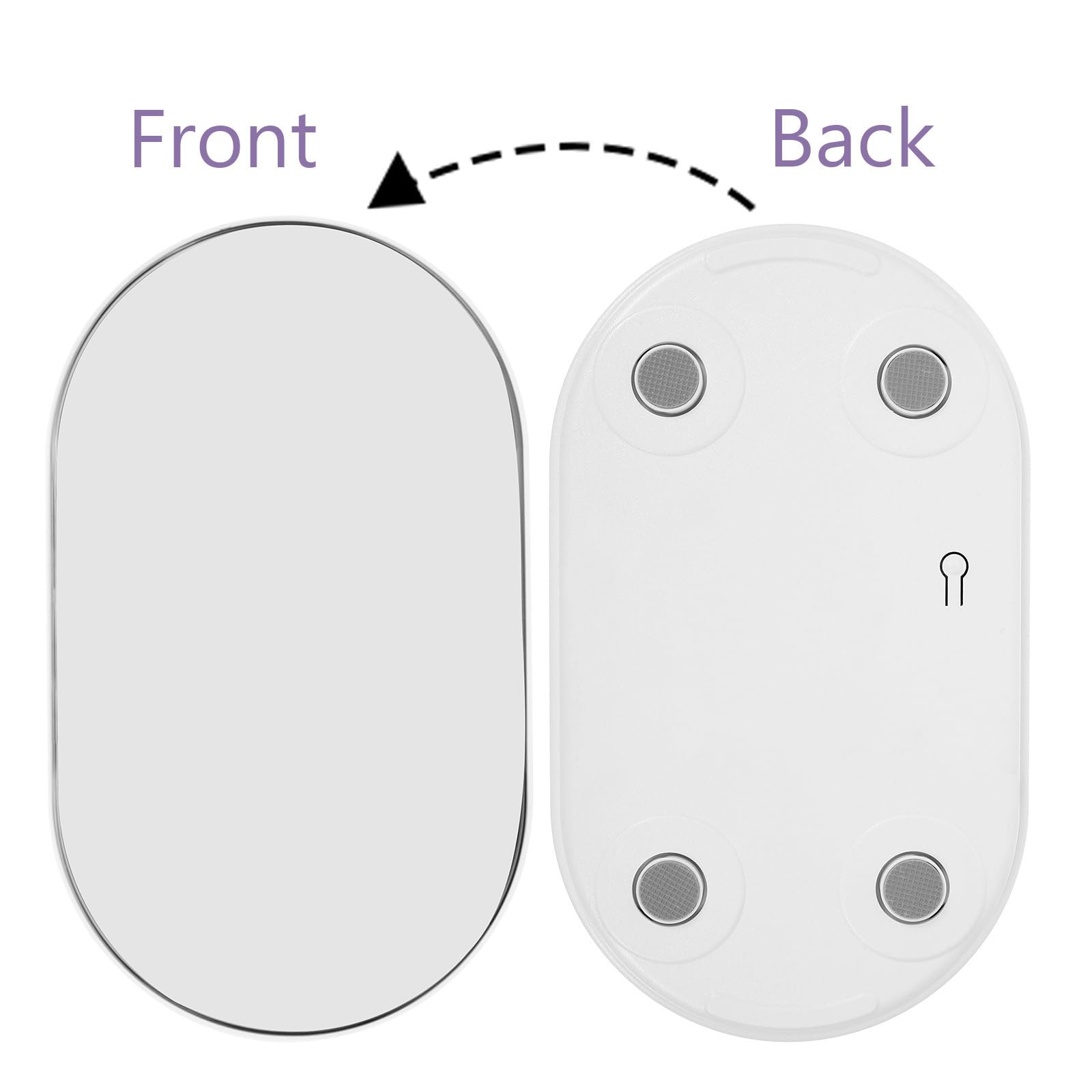 STOBAZA Báscula Digital para Pesar Maletas de Viaje Pantalla Fácil de Leer y Material de Vidrio Templado, Diseño Simple y Estilizado para Uso en Salud y Fitness