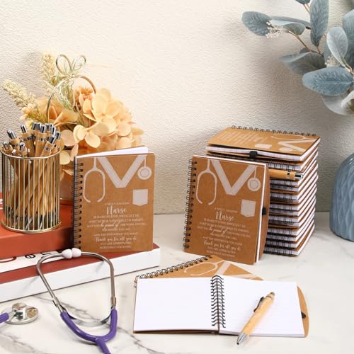 Carnet à spirale kraft Jetec pour ne plus perdre vos notes et stylos