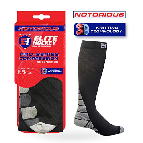 Elite Hockey, Notorious Pro-Series Compression Knee Sock (One Pair)2