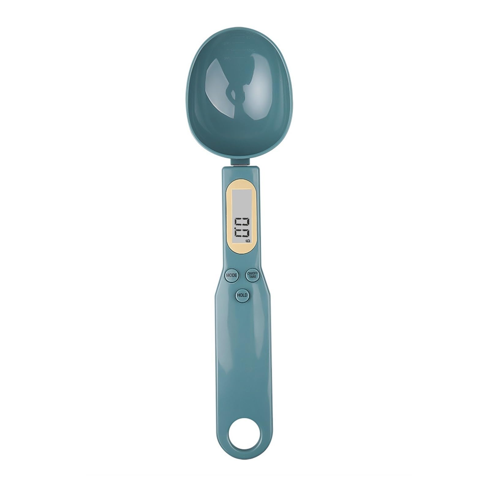 Digital Scales, Weight Measuring Spoon Portable LCD Digital Kitchen Scale Electronic Food Measuring Spoon Scale(Dark Green)