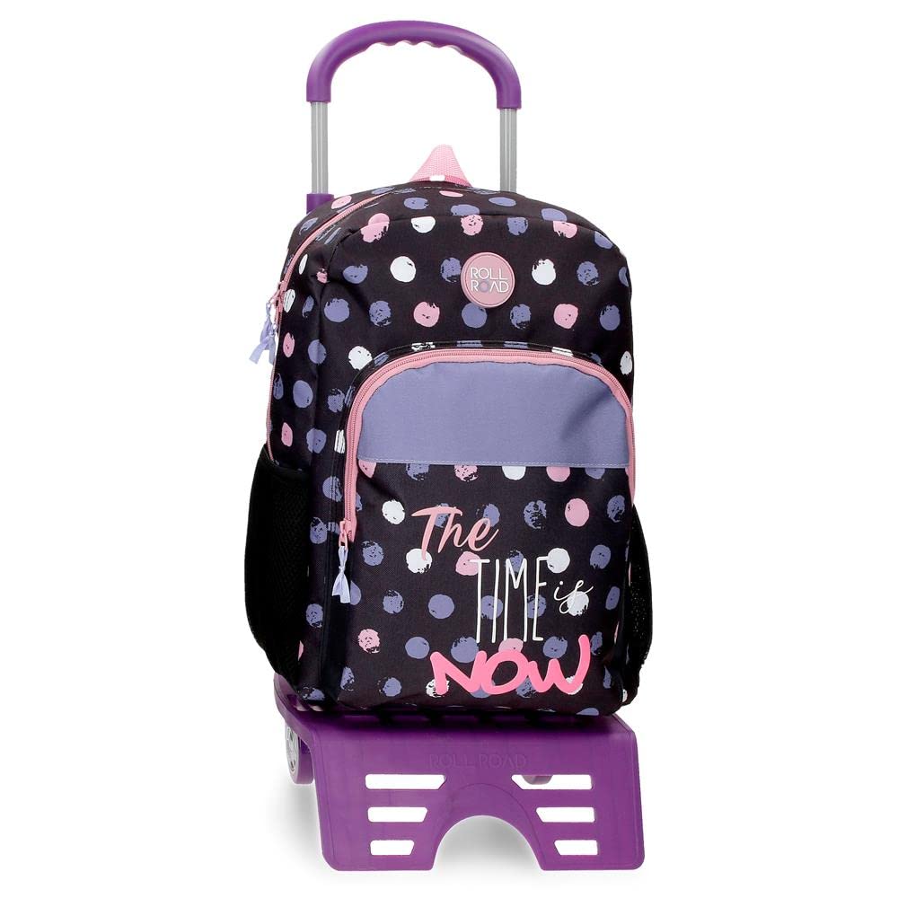 Roll Road Roll Road, Black/White, One Size, Backpack + trolley, Black/White, One Size, Backpack + trolley