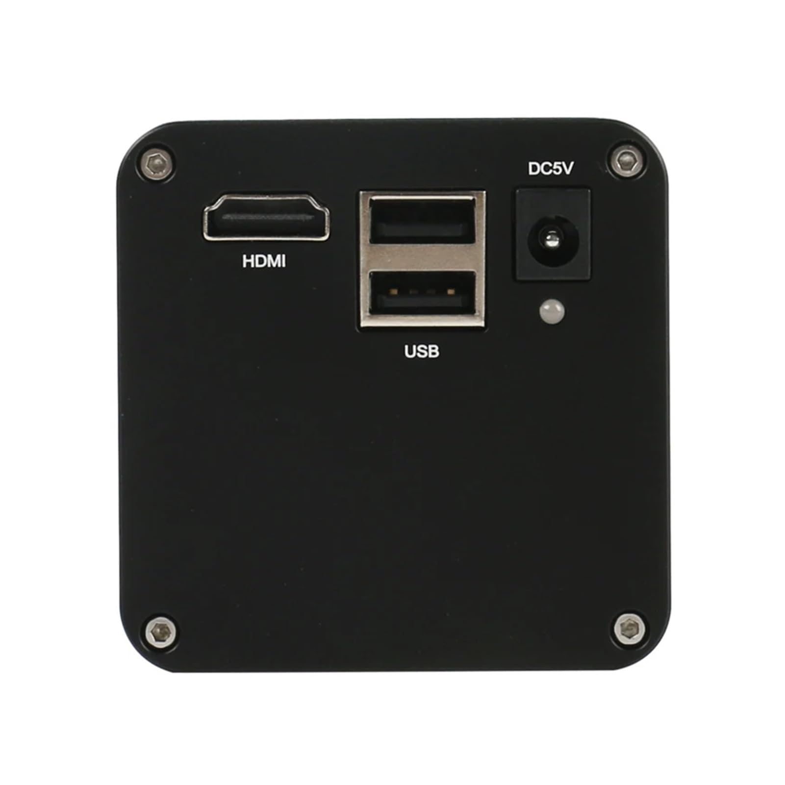 Cámara de microscopio de medición industrial con video HDMI IMX385 1080P, montaje en C, grabadora de video con disco U for soldadura de PCB y teléfono(180x lens with Light,Not measurement)