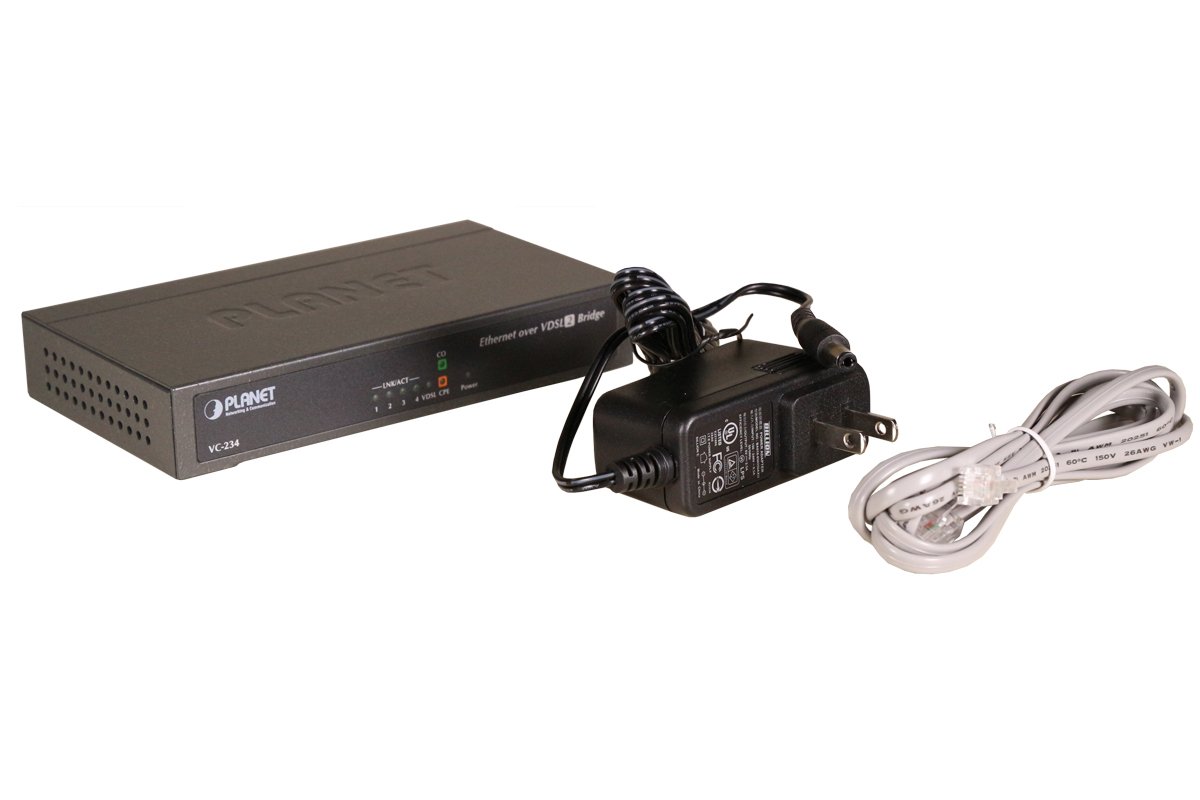 PLANET VC-234 SWITCH GESTIONADO FAST ETHERNET (10/100) NEGRO 1U