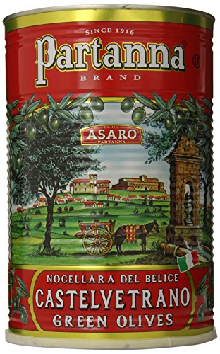 Partanna Premium Select Castelvetrano Whole Olives - 5.5 lbs, Buttery