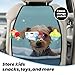 GTKSYNVE Funny Dog in Bathtub Kick Mats with Organizer - 2 Pack Back Seat Protector for Car, SUV, Minivan or Truck, Extra Large Car Seat Cover for Backseat, Waterproof Dirt & Mud Protection