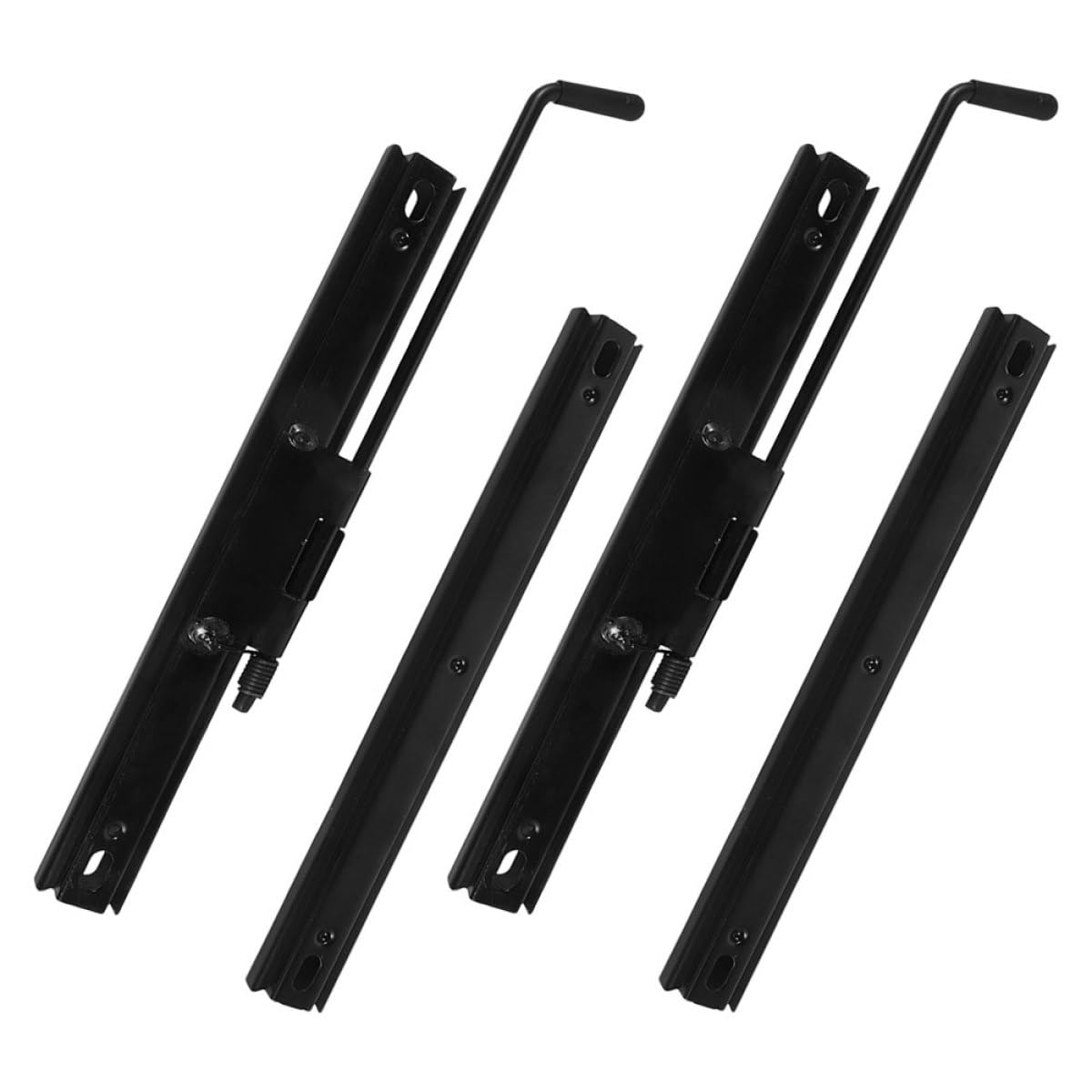 Kit de Soporte de Montaje para Asiento de Coche Negro de Hierro, 2 Pares Deslizadores y Fácil Instalación para Reparación de Vehículos