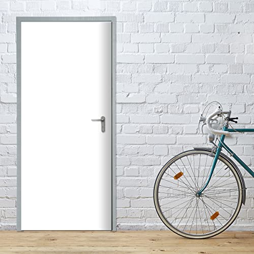 Stickerprofis Türtapete selbstklebend - PURE WHITE - Tapete 3D