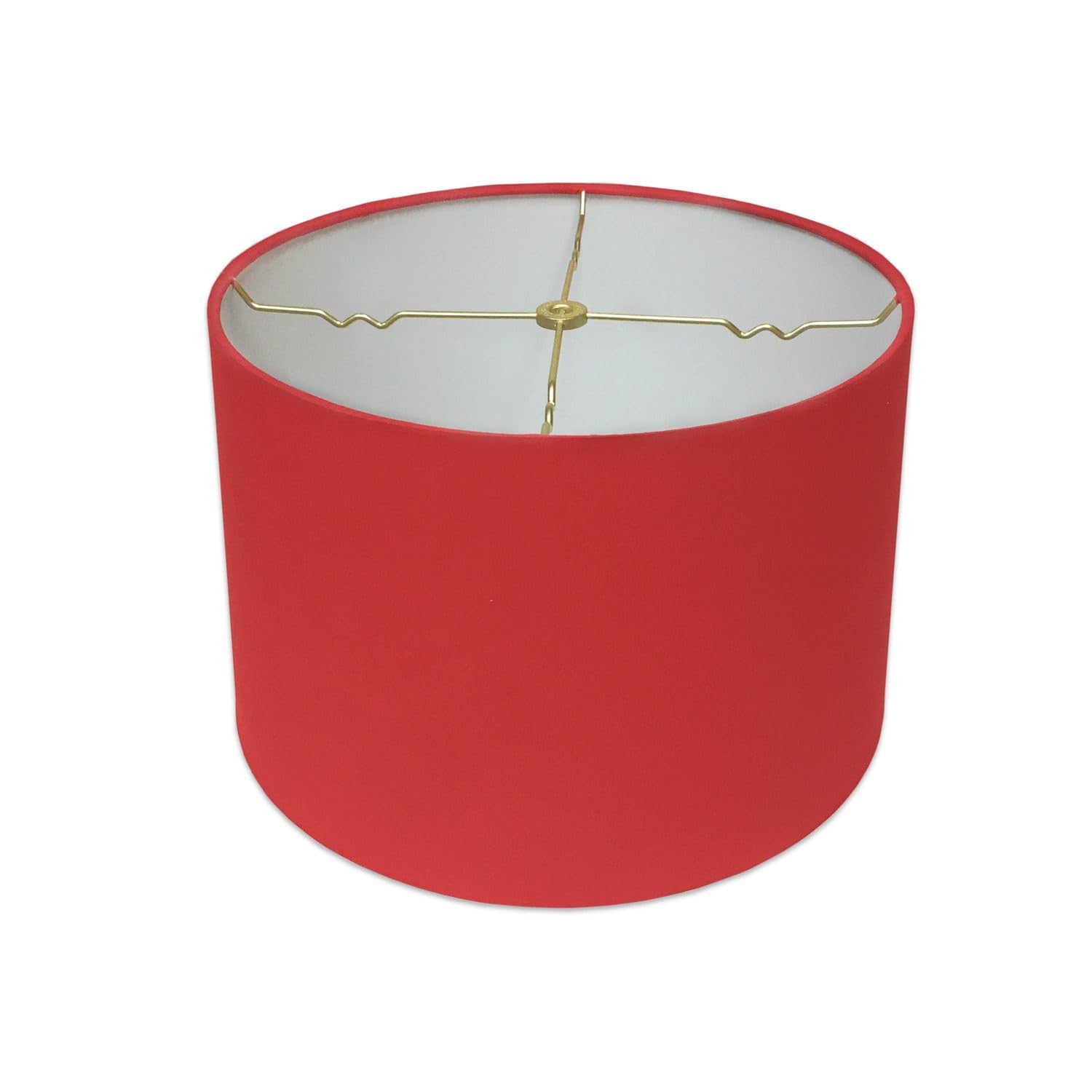 Royal Designs Shallow Drum Hardback Lamp Shade… (Red, 14)