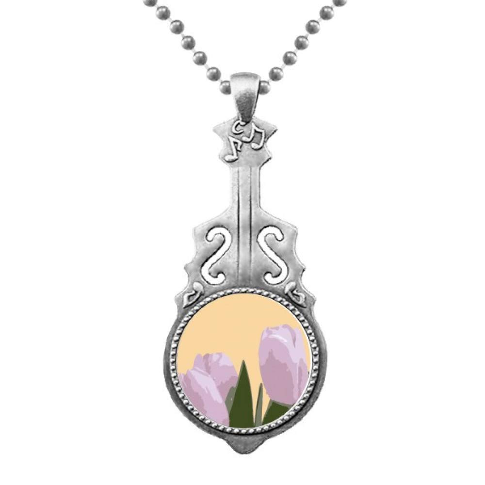 Fanatic Tulip Netherlands Pendant Jewelry Music Guitar Torque Hangtag