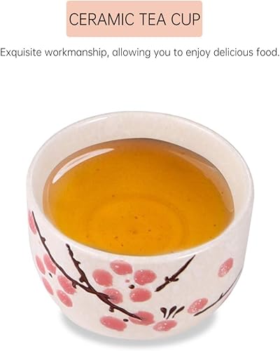 Miniatura 3 de Hemoton Juego de vajilla de cerámica de 6 piezas, vajilla de cerámica japonesa para el hogar, servicio de cocina, una persona (rojo)