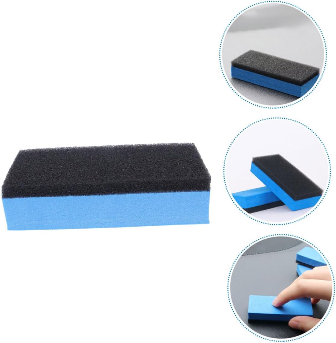 High Density Car Wax Applicator Pad Set 8pcs Dual-Sided Polishing Sponge for Auto Detailing for Car Paint Protection and Cleaning