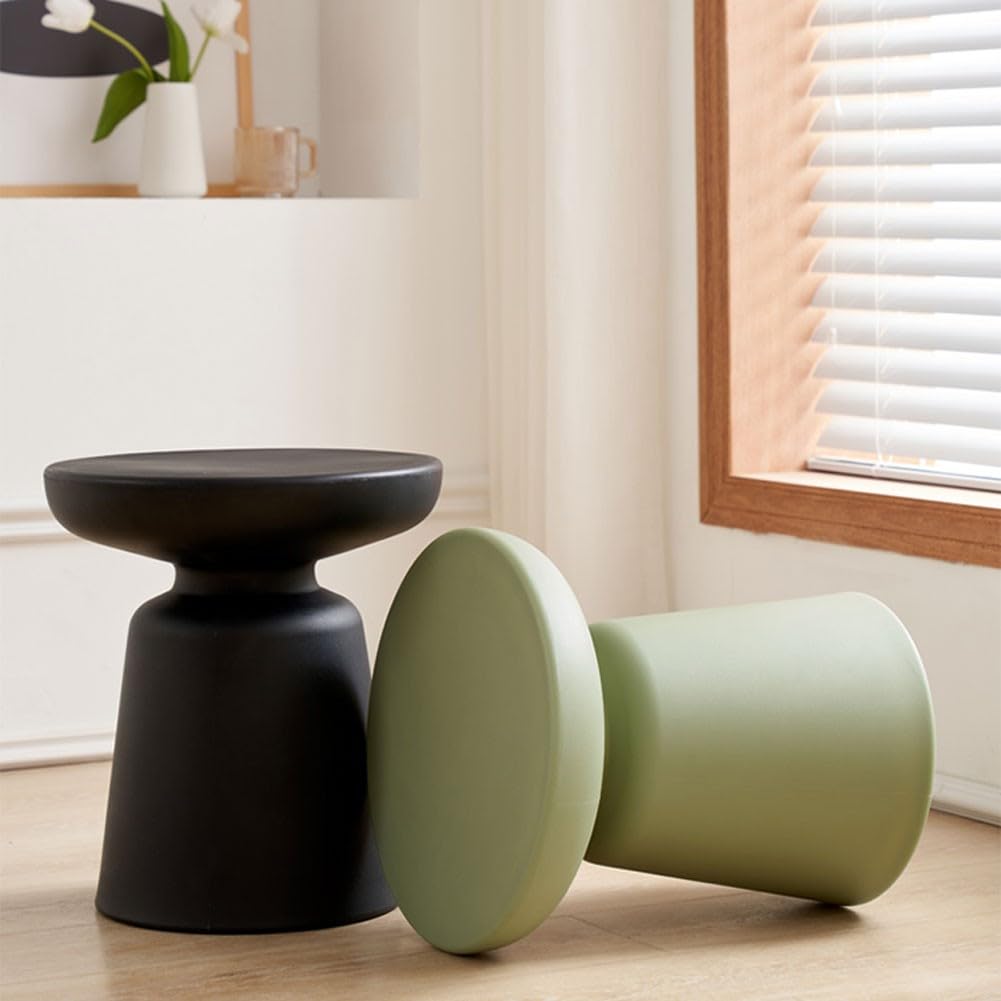 Mesa de centro pequeña circular en forma de seta para sala de estar, estilo nórdico moderno, diseño creativo y simple