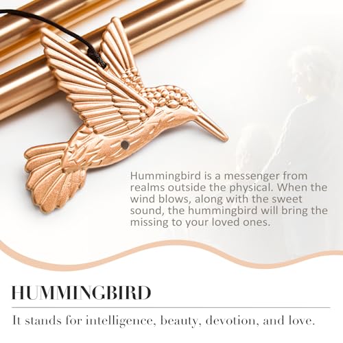 Image of Wind Chimes for Outside, Hummingbird Memorial Wind Chimes Gifts, Windchimes Outdoors, Unique Sympathy Wind Chimes Gifts for Loved one Mom Dad, Home Garden Decor.