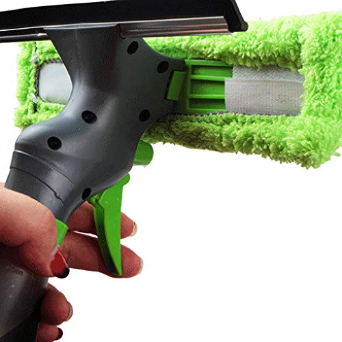 3 em 1 Janela spray de limpeza raspador frasco de spray limpador pano de microfibra Pad Vidro da lim