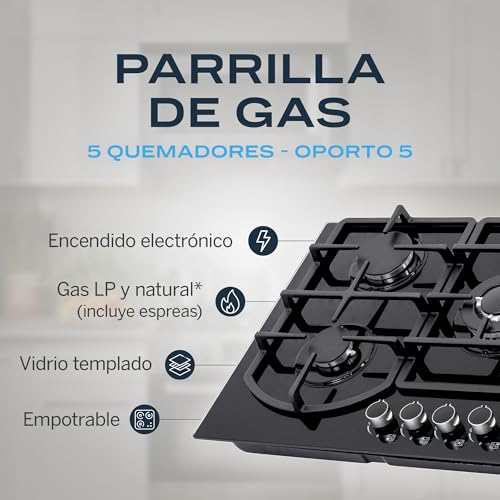 La Mejor Lista de Parrilla de Cristal Templado que Puedes Comprar On-line. 20 Parrilla de Cristal Templado marca FLINE (2)