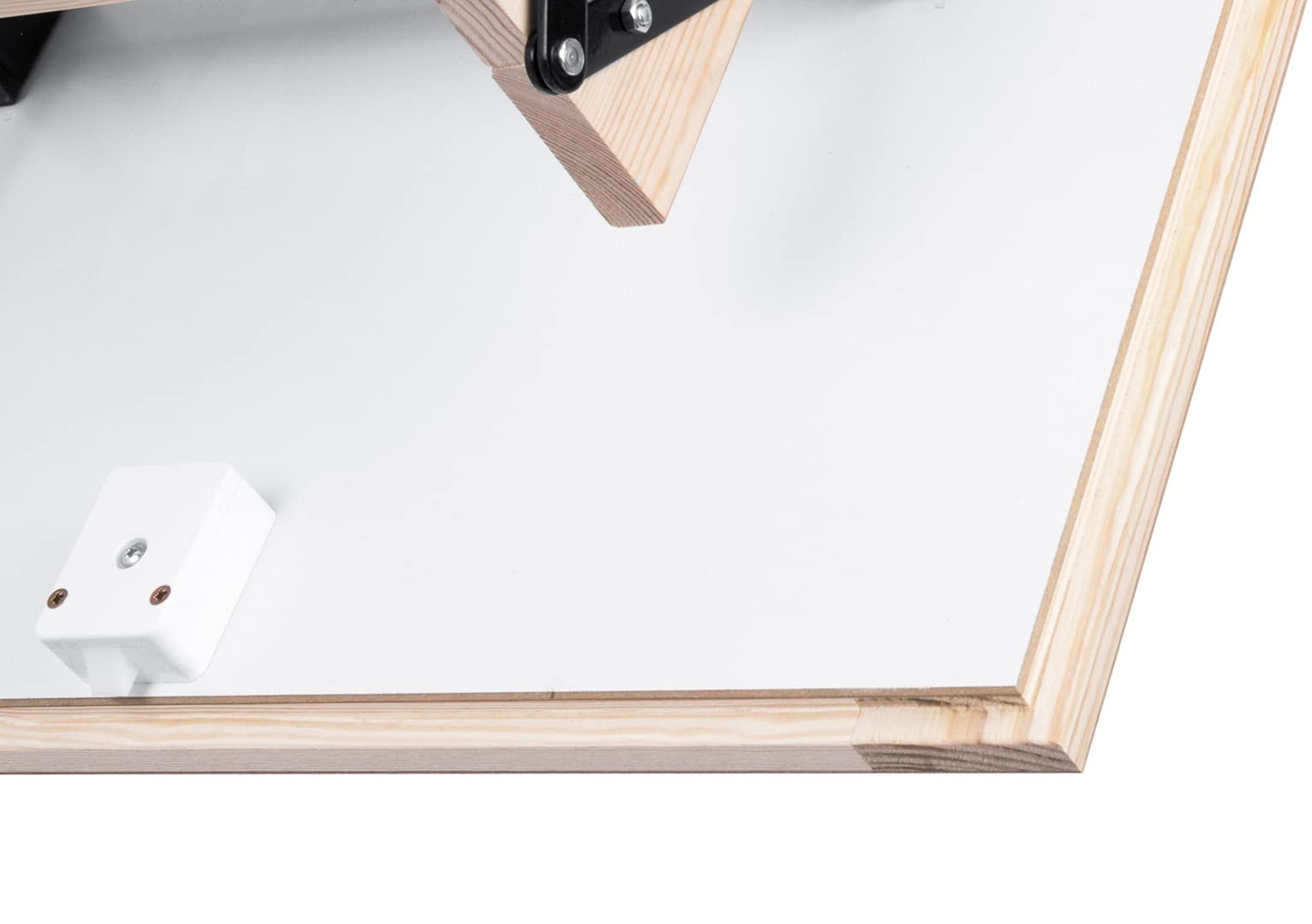 Bodentreppe 110x60 cm Termo PS – Gedämmte Speichertreppe Holz U-Wert 1,22 W/m²K, Dachbodentreppe mit Handlauf & Füßen, Klapptreppe 3-teilig bis 280cm Raumhöhe, 160kg Belastbar