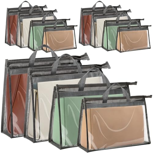 12-Pack-Handbag-Storage-Organizer-Dark-Gray 12 Pack Handbag Storage Organizer, Dark Gray - Image 1