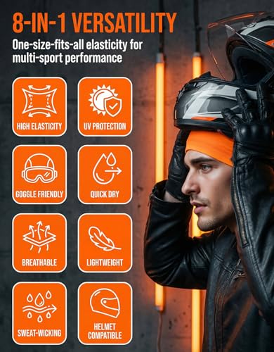 Image of Sweat Wicking Skull Caps Cooling Helmet Liner Hat Running Beanie Cycling Skullcap Sleeping Cap for Men Women