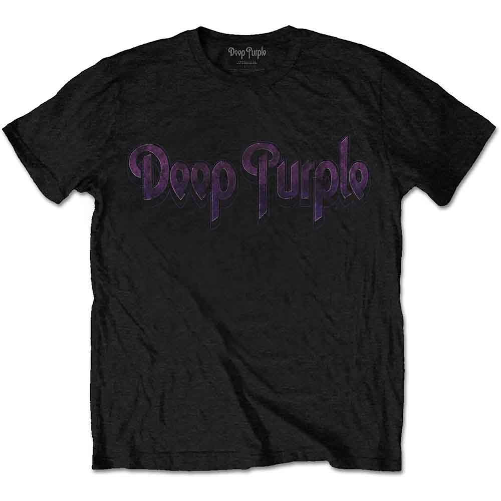 Rock Off Officially Licensed Products Unisex Black Deep Purple Tee: Vintage Logo (Xx-Large)