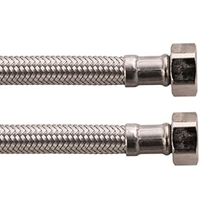 Sanitop-Wingenroth Armaturenschlauch für den Anschluss eines Wasserhahnes | 3/8 x 1/2 Zoll x 300 mm | Flexschlauch | Verbindungsschlauch | Flexibler Anschlussschlauch Armatur | 19382 5
