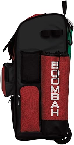 Miniatura 2 de Boombah Rolling Superpack 2.0 Bolsa de equipo de béisbol/softbol - 23-1/2" x 13-1/2" x 9-1/2" - Mexico Kelly Green/Red/White - Mango telescópico -