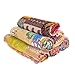 Mycrafts Vintage Indian Quilt Handmade Bedspreads, Whole Kantha Lot,Throws,Ralli,Reversible Bohemian Home Decor Cotton Blanket Gudari, Quilt for Sale – Assorted Color (Pack of 1)