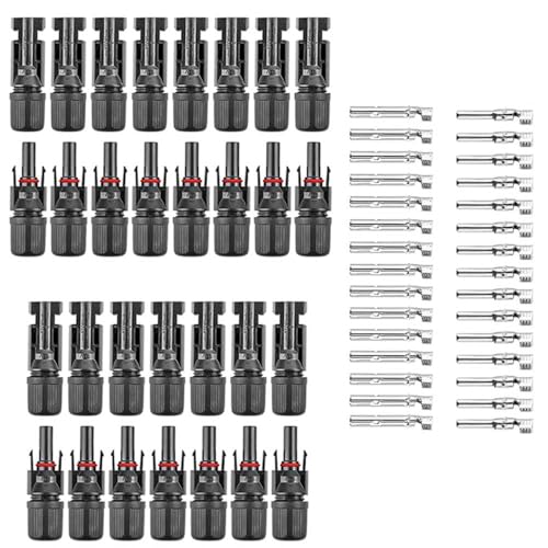 Image of BACKBONE Solar MC4 Connector Kit - 15 Pairs Male & Female for Solar Panel Cables | Waterproof, Durable & Easy-Install PV System Connectors (Pack Of 15)