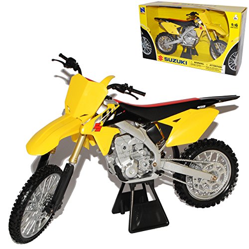 Generisch Suzuki RM-Z450 Gelb 2014 Enduro 1/6 New Ray Modell Motorrad