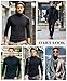 Men Slim Fit Lightweight Long Sleeve Pullover Top Turtleneck T-Shirt(Black,L)