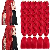 YOLANFAIRY 5pcs/lot Jumbo Braiding Hair Extension 24 Inch Ombre Colors For Box Braids Braids Soft...
