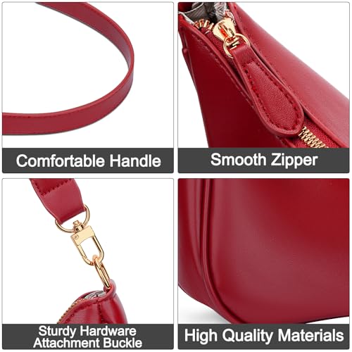 Image of KKXIU Shoulder Bag for Women Cute Hobo Purses and Handbags Retro Clutch Underarm Purse | Cute