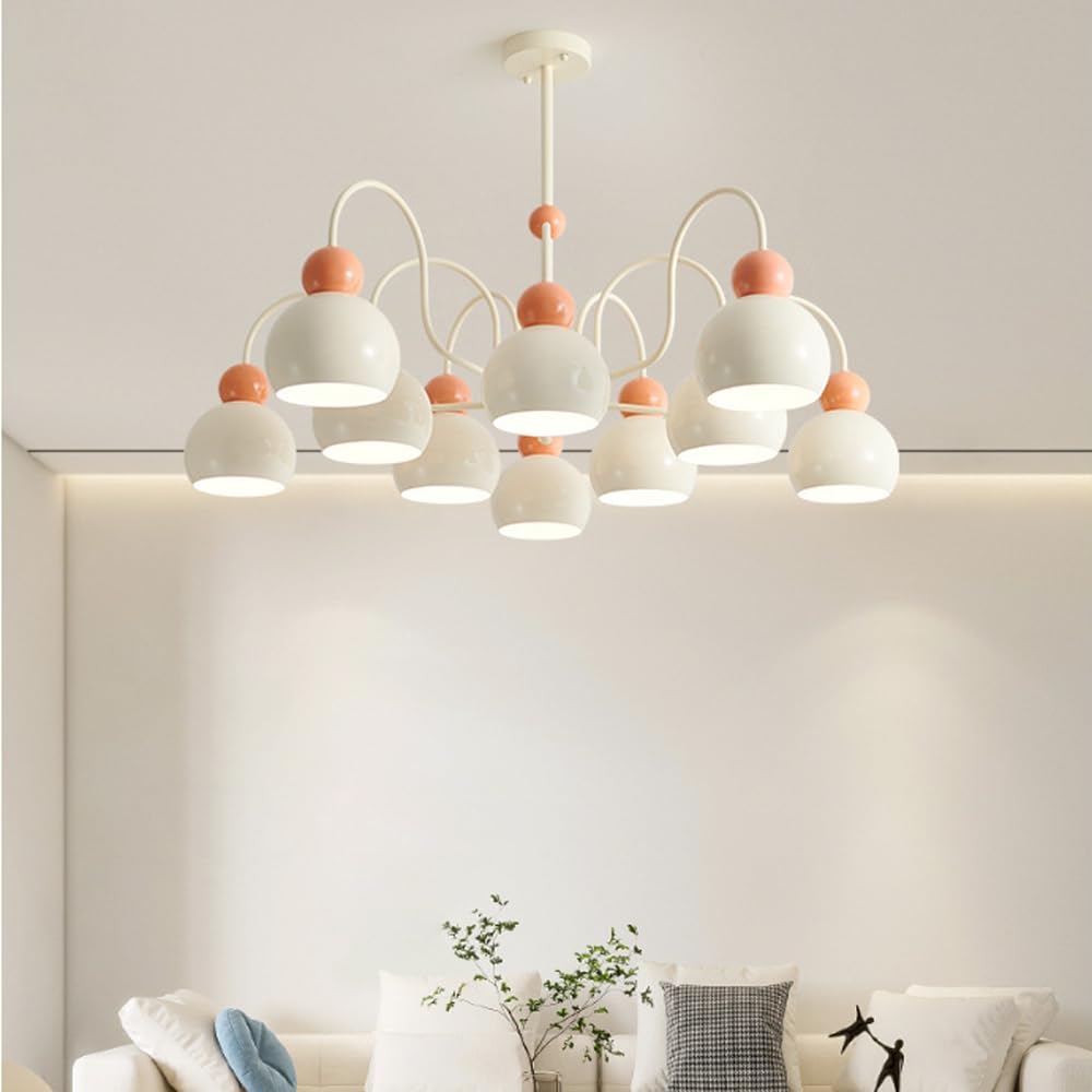 Luminaires suspendus blancs du milieu du siècle pour éclairage intérieur du restaurant