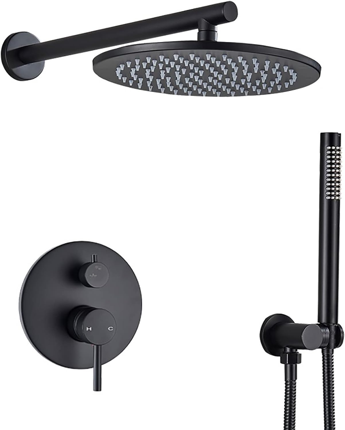 Ensemble de douche à effet pluie pour rénover une salle de bain moderne et relaxante