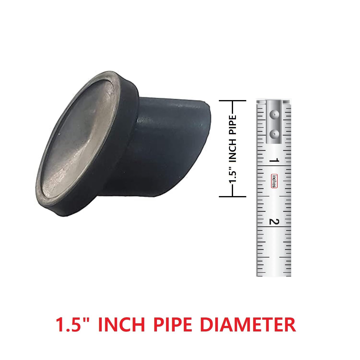MYSACART Vacuum Rubber Pad Round Pipe Baby Swing Cradle Ghodiyu Datta 1.5" Inch 4 Pcs - Image 3 thumbnail