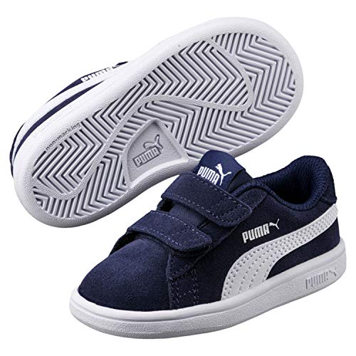 PUMA Unisex Baby Smash V2 Sd V Inf Turnschuhe, Peacoat Puma...