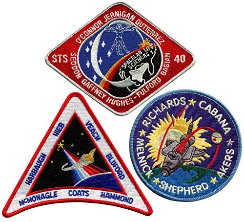 Patch Set Space Shuttle Mission STS-39 STS-40 STS-41 Official NASA