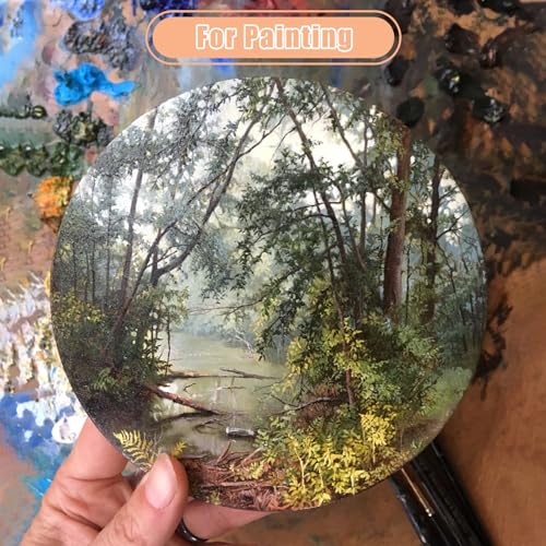 Image of 12PCS 6 Inch Clear Acrylic Circle Sheet, 1 /8 inch Thickness Disc, Round Blank Plastic for Name Cards, Cricut Cutting, Painting and DIY Projects