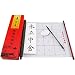 Chinese Calligraphy Set Rewritable Water Writing Cloth Fabric Scroll with Brush Rack and Water Dish Quick Drying Fabric Cloth Paper for Beginners Practice Set (6 Items)