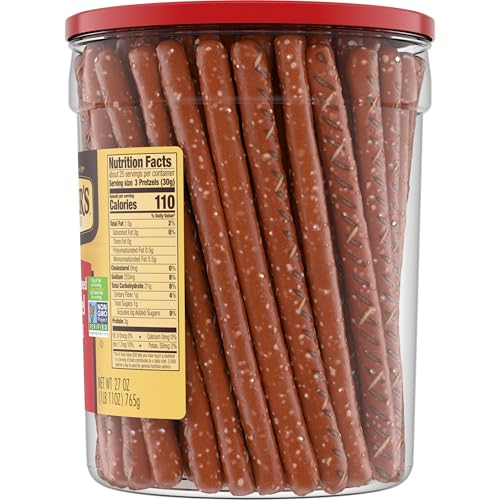 Image of Snyder's of Hanover, Old Fashioned Pretzel Rods, 27 Oz Canister (Pack of 2)